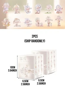 SKULLPANDA Temperature Series Blind Box Collectibles (12 Regular Designs + 1 Hidden Version), Warm And Comfortable Daily Theme Art Figurines, Toy Blind Box Collection, Halloween, Christmas Desktop Decoration Ornaments - Multicolor - View 15