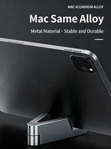 Portable Aluminum Alloy V-Shaped Slouchy Bracket - Foldable Universal Phone/Tablet Stand, Desktop Metal Holder - Multicolor - View 6