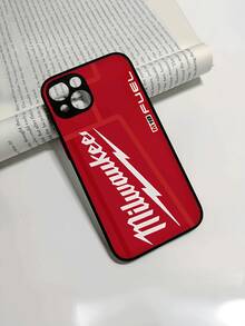 Funda de teléfono con textura mate, diseño de patrón Milwaukee, compatible con iPhone 16 Pro Max, 16 Pro, 15 Pro Max, Apple P13, P14, P11, P16, P12, XS, XR, 7/8, P 7/8, A50, A12, A32, A52, A72, A51, A21S, A13, A14, S22 Ultra, S23, A33, A53, S20 FE, 12 Pro, 12, 12X, Note 11, 9A, 9C, Poco X3 NFC, Redmi 10, Redmi 9, Note 9, 12C, Note 11 Pro, Redmi 10C, Note 8 Pro; resistente al agua, a los golpes y a los arañazos - Negro - Ver 5