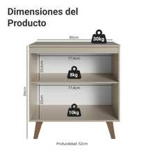 Gabinete Bajo Cocina Madesa Nice 80cm Con Encimera y Pies 01 - Beis - Ver 2