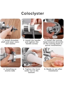 1pc Multifunctional Hand Crank Meat Grinder, Multifunctional Sausage Maker, Can Crush Chili, Vegetable Chopper, Garlic Grinder, Outdoor Household Kitchen Tools - Multicolor - View 10