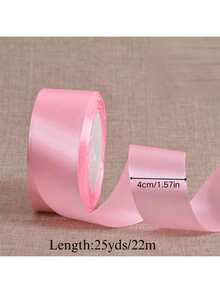 25毫米双面缎带，4厘米宽，多色礼品包装工艺缎带，适用于礼品包装、手工制作、蝴蝶结发饰、婚礼派对装饰