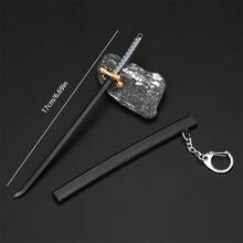 2026 New Nichirin Sword Mini Version Shinobu Rengoku Model Keychain Pendant - Desktop Ornament - Holiday Gift - Birthday Gift - Gift Stitch Toys Travel Toys Classroom Fidget Toys Mini Stuff Bath Toys Christmas Stationery Stress Ball Birthday Gift - Christmas Gift - Halloween Gift - Perfect Gift - Gift Alloy Weapon Model, Multiple Styles Sword Weapon Model, Premium Craftsmanship, Indestructible Model Ornament, Birthday Gift, New Year Gift, Holiday Gift, Gift (No Display Stand) - Multicolor - View 4