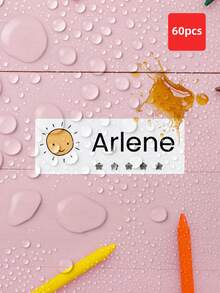 1-240pcs Custom Name Stickers - Personalized Stationery Stickers, Clear Waterproof Oilproof Stickers, Cute Cartoon Pattern Reusable No-Iron Name Tags, Perfect For School, Home, Office, Student Dorm Storage, Daycare, Summer Camp, Ideal For Pencils, Erasers, Pencil Cases, School Supplies, Water Bottles - Multicolor - View 33