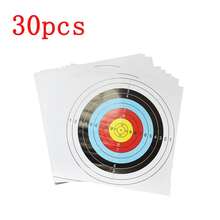 15/30/50张户外射箭靶纸，弹弓飞镖靶纸，40x40厘米靶纸 - 白色 - 查看 11