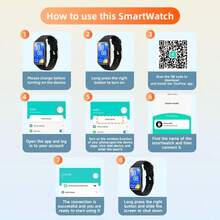 Hot 1.45-Inch HD Touchscreen Smartwatch - Wireless Calling, Photo Capture, Music Control | Android/IOS Compatible, Unisex Style, Custom Watch Face, Alarm & Call/SMS Alerts - Multicolor - View 9