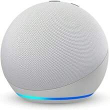 Echo Dot (modelo más nuevo), altavoz inteligente Alexa, altavoz Bluetooth portátil de alta calidad, con función manos libres, batería de larga duración, sonido envolvente 360° y diseño elegante. Ideal para fiestas, dormitorios, salas de estar, oficinas y uso al aire libre - Blanco - Ver 1