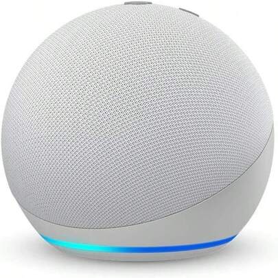 Echo Dot (modelo más nuevo), altavoz inteligente Alexa, altavoz Bluetooth portátil de alta calidad, con función manos libres, batería de larga duración, sonido envolvente 360° y diseño elegante. Ideal para fiestas, dormitorios, salas de estar, oficinas y uso al aire libre