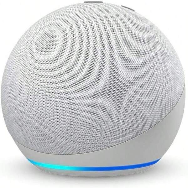 Echo Dot (modelo más nuevo), altavoz inteligente Alexa, altavoz Bluetooth portátil de alta calidad, con función manos libres, batería de larga duración, sonido envolvente 360° y diseño elegante. Ideal para fiestas, dormitorios, salas de estar, oficinas y uso al aire libre