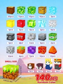 140pcs/150pcs Magnetic Building Blocks, Magnetic Toys For Stacking And Building, Magnetic Cubes Sensory STEM Toys For Kids 3-5, 4-6, 5-7, 6-8 Years Old Boys And Girls, Birthday Gift, Travel And Outdoor Game - Multicolor - View 11