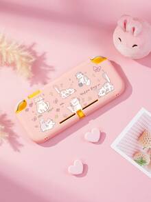 1pc Ins Style Cat & Bow Graphic Switch/Switch 2 Console Protective Case, Compatible With New Switch 2 (2025)/Switch NS/Switch OLED/Lite, Switch Gaming Accessories, Full Set Including Storage Pouch, Card Slot Base, Best Gift Compatible With Switch Players - Multicolor - View 16