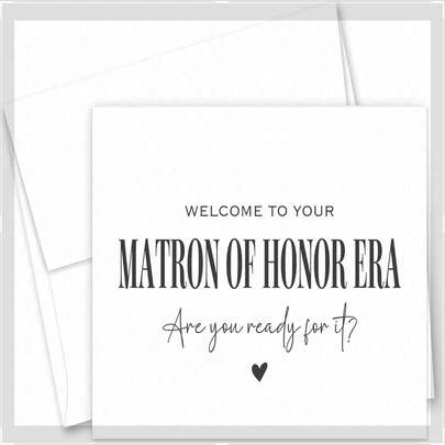 Bridesmaid Era - Will You Be My Matron Of Honor Card