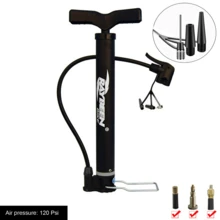 1 Set Portable Quick Inflator Pump, Includes Pump Head And 2 Inflation Needles, Manual Air Pump For Balls, Cycling Inflator, Gold Aluminum Alloy Reinforced Material, Mini Inflator Accessory, Inflation Kit, Suitable For Basketball, Football, Volleyball, Balloons, Bicycles, Motorcycles, Cars And More