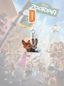 Popular Cartoon Keychain, Nick And Judy Plastic Keychain, Party Favor, Decorative Accessory - Purple - View 7