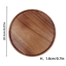 1pc 360° Rotating Tray, Rotating Round Wooden Plate, Kitchen Storage, Bathroom Decor Plate, Rotating Tea Tray, Rotating Kitchen Storage Dish, Suitable For Cabinet, Kitchen Countertop, Pantry, Non-Slip For Kitchen Organization, Tabletop Decor, Ramadan Decor, Holiday Gift
