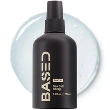 BASED Sea Salt Spray, Natural Finish Sea Salt Spray For Hair, Volumizes & Texturizes, Infused With Kelp & Vitamin B5, Light & Non-Greasy, Paraben, Sulfate, Phthalate Free, 6.8 Oz (Pack Of 1) - 凝膠 - 查看 1