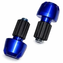 Universal Handlebar Weight For Motorcycles And Scooters With Blue Anodized Finish, Anti-Vibration And Easy Installation - 1 Unit Blue Handlebar Weight Model B - View 3