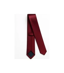 Men's Slim Dress Tie, Casual, For Work, Street, Polyester Accessories 2026 - 紅木色 - 查看 2