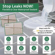 多用途透明防水密封胶 - 耐热/耐寒密封胶，适用于屋顶、浴室 - MA 001 - 查看 8