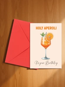 Amusing Aperol Spritz Cocktail Birthday Greeting Card - The Perfect Birthday Gift For Friends, Family, And Loved Ones