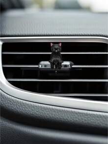 4 piezas Decoración de gato lindo para el salpicadero del coche - Adorno en miniatura de estilo de dibujos animados de plástico ABS, decoración no eléctrica para el salpicadero, apta para el interior del coche, el parabrisas y la pantalla, accesorios para el coche con gatos, modelo en miniatura de estilo de dibujos animados, decoración para vehículos, diseño divertido, material, amante de las mascotas - A - Ver 4