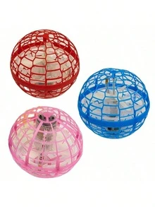 Bola flotante con luz levitante, esfera giradora LED en forma de bumerán, mini dron con bola voladora giratoria para interior y exterior - Multicolor - Ver 10