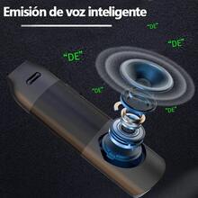 Muy Preciso Portátil Alcoholímetro Digital De Para Aliento Con Pantalla Lcd, Profesional Probador Para Uso Personal Y Familiar, Detector De Alcohol Con Alta Precisión - Negro - Ver 3