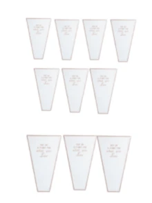 10pcs Artificial Flower Wrapping Paper, Transparent Bags, Suitable For Mother's Day, Valentine's Day, Girlfriend Gifts, Party Decoration