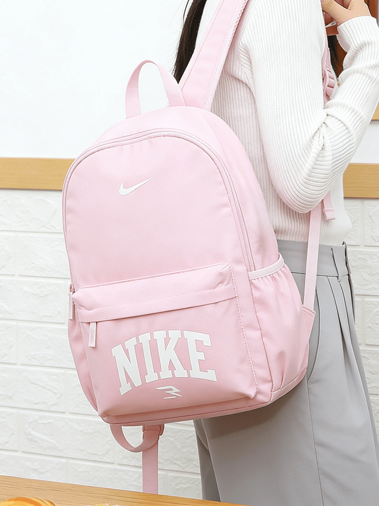 Nike Ba lô unisex, cặp sách học sinh, ba lô thể thao và giải trí, túi du lịch ngoài trời, túi tập gym N32533091GS-001 - N32533091GS-001 - Xem 1