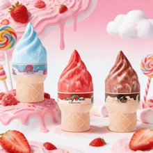 1瓶100毫升冰淇淋造型香氛喷雾，限量版室内/室外空气清新剂，持久留香，散发自然清新迷人的香气，融合优雅的热带草本椰子花果香调，适合约会、派对、旅行、居家、酒店、办公室等场合，是馈赠亲朋好友的理想圣诞礼物。 - 其他 - 查看 2