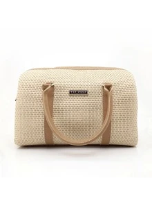 Women's Talassa Large Spacious Handbag With Crossbody, Side, And Hand Strap - Luxury - Peach - View 2