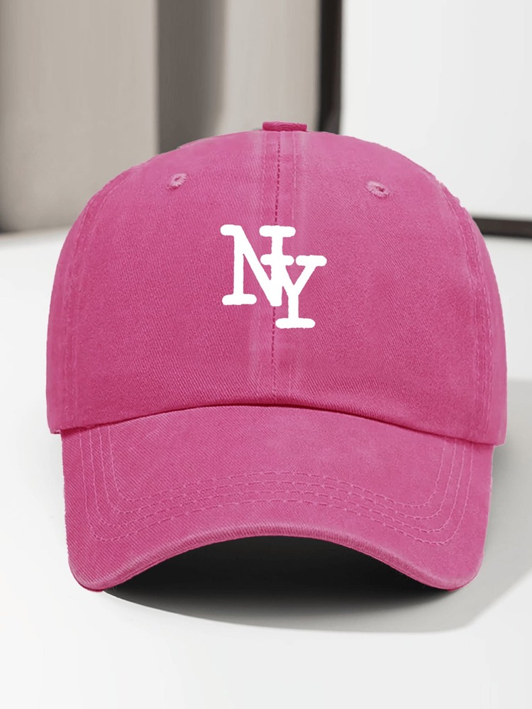 1顶复古水洗印花软顶棒球帽，男女通用复古棒球帽，适合户外活动，日常佩戴和搭配服装 - 款式Q - 查看 17