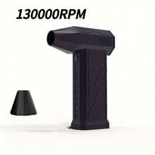 Compressed Air Dust Collector Violent Fan, Wireless 50000/100000/130000 Rpm Rechargeable Air Blower, High Speed Powerful Turbo Fan, Camping Fan, Handheld Outdoor Hair Dryer, Snow Blower, Suitable For Computer Keyboard, Car, Home,Halloween Gift - Black - View 11