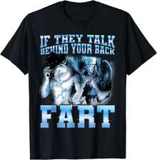 1 Pcs Casual 100% Cotton Men Soft Short Sleeve Tee, Funny Cool Wolf Meme Slogan Graphic Print For Summer Street Travel Concert Daily Party Outfits - 黑色163 - 查看 11