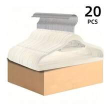 20/10pcs Velvet Hangers, Non-Slip Flocked Clothes Hangers, Sturdy And Durable Garment Hangers For Coats And Suits, Ideal Wardrobe Organizer To Save Closet Space, Suitable For Bathroom, Bedroom, Dorm, Balcony, Essential For Back To School, Valentine's Day Gift