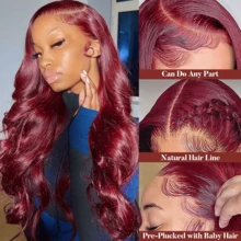 34英寸自然波浪卷发假发，采用13x4高清蕾丝，由200%高密度巴西原生发制成，颜色为自然黑色。预先修剪的发际线和无胶设计，打造完美无瑕、快速佩戴的造型，并拥有蓬松柔软的卷发。 - SBUG - 查看 8