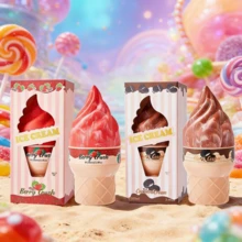 1瓶100毫升冰淇淋造型香氛喷雾，限量版室内/室外空气清新剂，持久留香，散发自然清新迷人的香气，融合优雅的热带草本椰子花果香调，适合约会、派对、旅行、居家、酒店、办公室等场合，是馈赠亲朋好友的理想圣诞礼物。 - 其他 - 查看 1