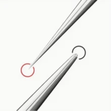1 PC Ultra Fine No.5 Acne And Blackhead Tweezers - Facial Beauty Removal Tool - Silver - View 5