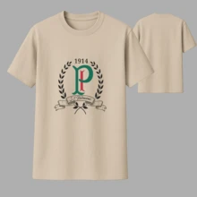 Camiseta Camisa Masculina 100% algodão Torcedor Palmeiras P ao G3 Plus Size - Bege - Visão 1