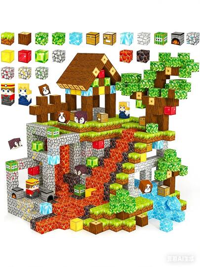 Magnetic Building Blocks, Magnetic Toys For Stacking, Magnetic Cubes, Sensory STEM Toys For Kids 3-5, 4-6, 5-7, 6-8 Years Old Boys And Girls, Birthday Gift, Travel Outdoor Children's Game, Random Color