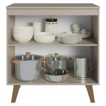 Gabinete Bajo Cocina Madesa Nice 80cm Con Encimera y Pies 01 - Beis - Ver 5