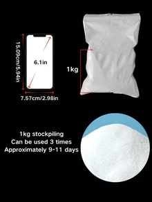 1 Bag 500g Small Pet Hamster Bath Sand, Soft & Hamster Bathing Supplies - White - View 13