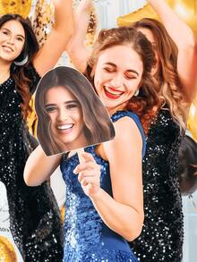 1/5/10/20个装个性化照片人脸手持扇 – 定制大头像镂空扇，可上传照片制作趣味人脸扇道具，适用于生日派对装饰、婚礼招待会、新娘送礼会、单身派对等场合，也可作为朋友或家人的定制人脸扇，情人节派对礼物，毕业庆典道具，拍照道具，轻便派对用品 - 彩色 - 查看 10