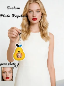 1 Customized Facial Keychain, Personalized Keychain, Suitable For Father's Day, Mother's Day, Halloween, Christmas Eve, Valentine's Day, Birthdays, Personalized Anniversaries - Yali - Multicolor - View 8