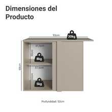 Mueble De Cocina Esquinero Madesa Nice 1 Puerta Crema - Beis - Ver 2