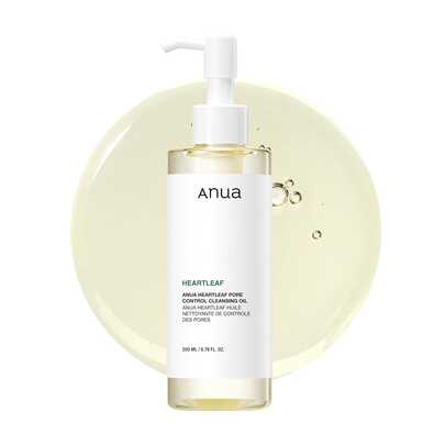 AnuaHeartleaf Pore Control Cleansing Oil, Oil Cleanser For Face, Makeup Blackhead Remover, Korean Skin Care 6.76 Fl Oz(200ml)