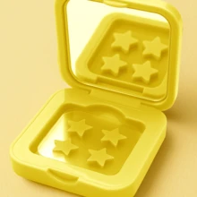 星形水胶体祛痘贴 60片/盒，不含酒精，无味，温和不刺激，有效遮盖痘痘和瑕疵，蕴含高品质水杨酸和茶树油，并配有精致化妆镜 - 彩色 - 查看 1