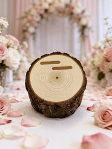 Personalisierter Name/Text Doppelschicht Holzring Box, Baumstumpf Ring Halter, personalisierter Verlobungsring Holztablett, individuelle Ring Aufbewahrungsregal, rustikale Holzring Box, geeignet für Verlobungsringe, Hochzeitszeremonie gravierte Holzbox, Jahrestags-Geschenk, Valentinstags-Geschenk, Einschulungs-Geburtstags-Geschenk - Verschiedenfarbig - Übersicht 12