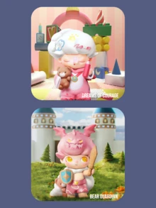 POP MART DIMOO “编织奇迹”系列盲盒收藏品，包含12款普通版+2款隐藏版，梦幻灵感设计，探索梦境与现实的界限，柔和的奇幻与诗意美学，以及如梦似幻的叙事，包含隐藏版“幸运梦”和“招财猫”，是DIMOO粉丝和盲盒收藏家的理想之选。 - 彩色 - 查看 11