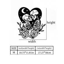 1pc Gothic Style Skull Metal Wall Decor, Suitable For Bedroom, Living Room, Entryway